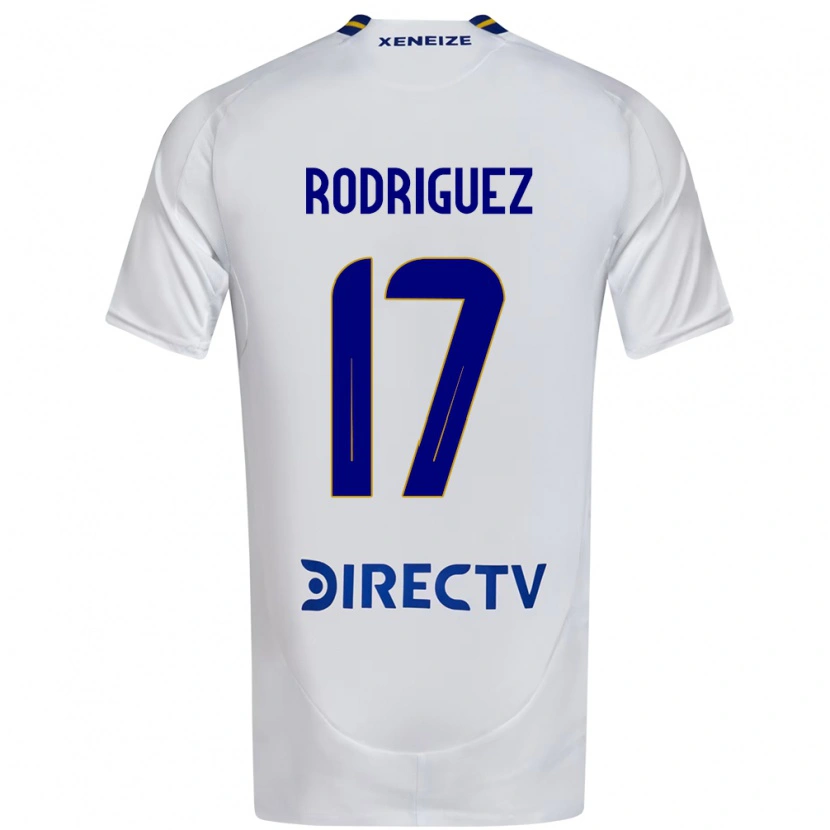 Danxen Kvinnor Fanny Rodriguez #17 Vit Blå Bortatröja Matchtröjor 2025/26 Tröjor T-Tröja