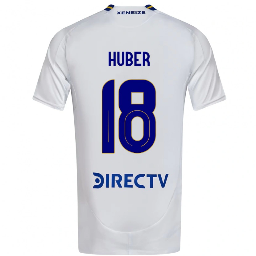Danxen Kvinnor Clarisa Huber #18 Vit Blå Bortatröja Matchtröjor 2025/26 Tröjor T-Tröja