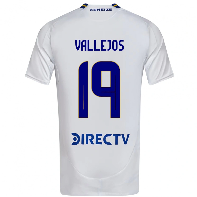 Danxen Kvinnor Fabiana Vallejos #19 Vit Blå Bortatröja Matchtröjor 2025/26 Tröjor T-Tröja