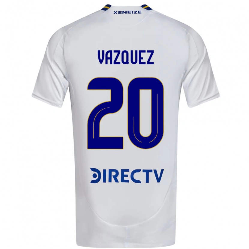 Danxen Kvinnor Constanza Vazquez #20 Vit Blå Bortatröja Matchtröjor 2025/26 Tröjor T-Tröja