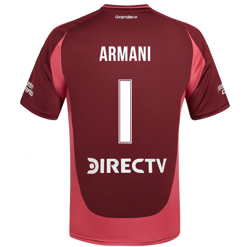 Danxen Kvinnor Franco Armani #1 Vit Röd Bortatröja Matchtröjor 2025/26 Tröjor T-Tröja