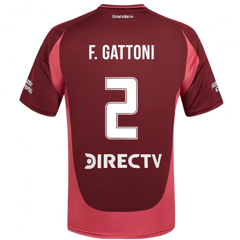 Danxen Kvinnor Federico Gattoni #2 Vinröd Magenta Bortatröja Matchtröjor 2025/26 Tröjor T-Tröja