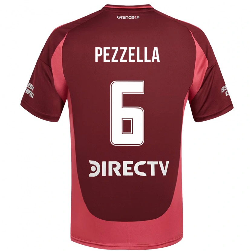 Danxen Kvinnor Germán Pezzella #6 Vinröd Magenta Bortatröja Matchtröjor 2025/26 Tröjor T-Tröja