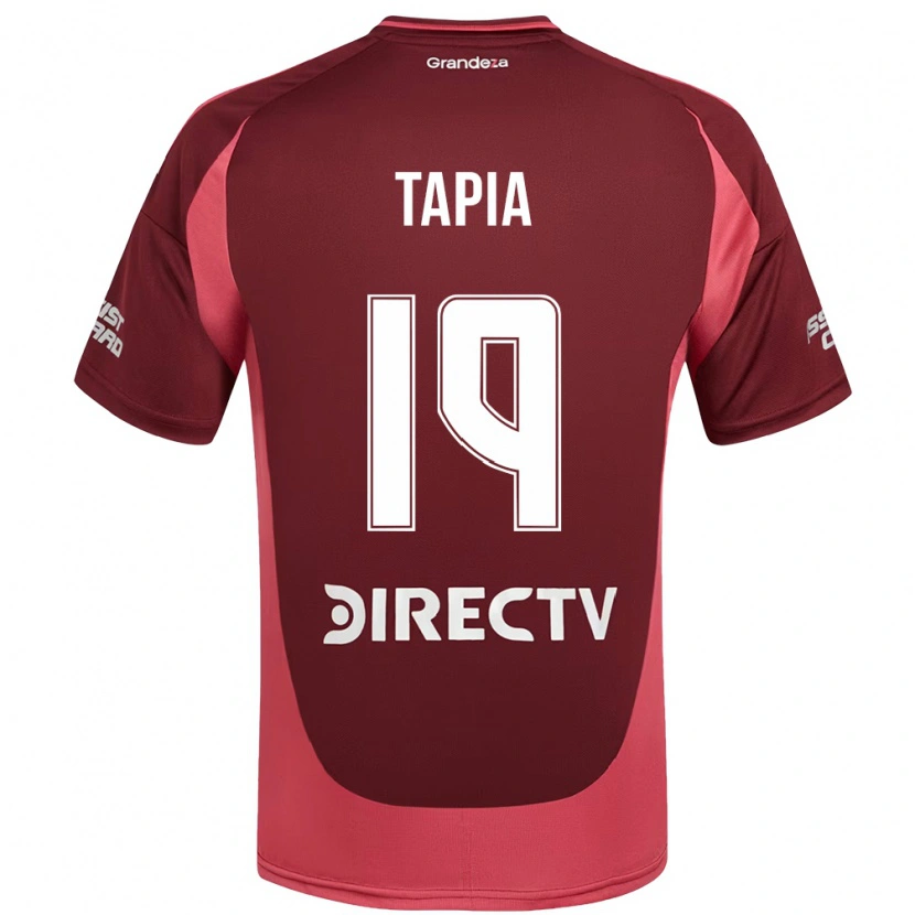 Danxen Kvinnor Gonzalo Tapia #19 Vinröd Magenta Bortatröja Matchtröjor 2025/26 Tröjor T-Tröja