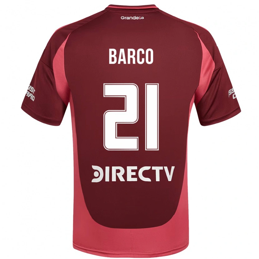 Danxen Kvinnor Esequiel Barco #21 Vinröd Magenta Bortatröja Matchtröjor 2025/26 Tröjor T-Tröja