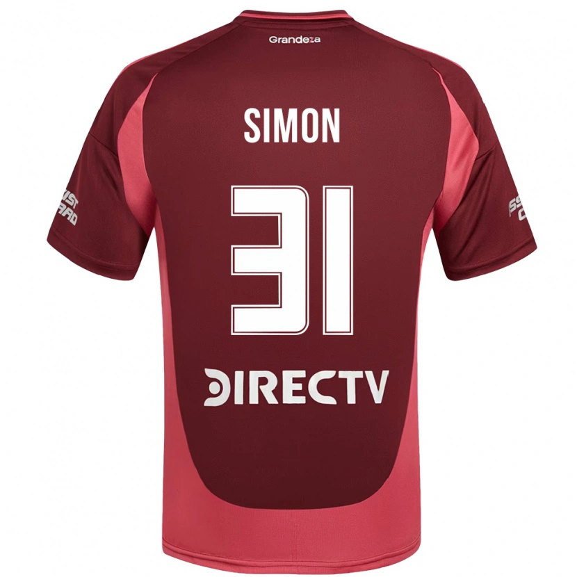 Danxen Kvinnor Santiago Simón #31 Vinröd Magenta Bortatröja Matchtröjor 2025/26 Tröjor T-Tröja