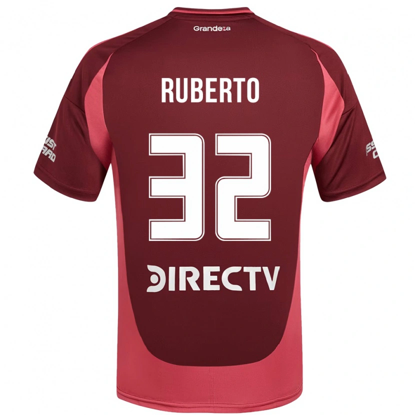Danxen Kvinnor Agustín Ruberto #32 Vinröd Magenta Bortatröja Matchtröjor 2025/26 Tröjor T-Tröja