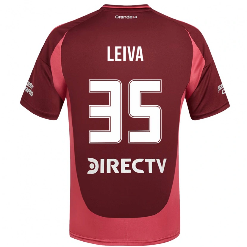 Danxen Kvinnor Tobías Leiva #35 Vinröd Magenta Bortatröja Matchtröjor 2025/26 Tröjor T-Tröja