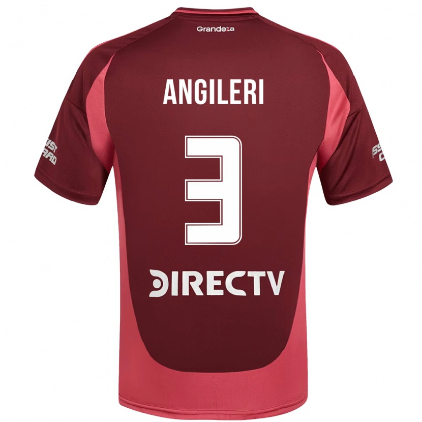 Danxen Kvinnor Fabrizio Angileri #3 Vinröd Magenta Bortatröja Matchtröjor 2025/26 Tröjor T-Tröja
