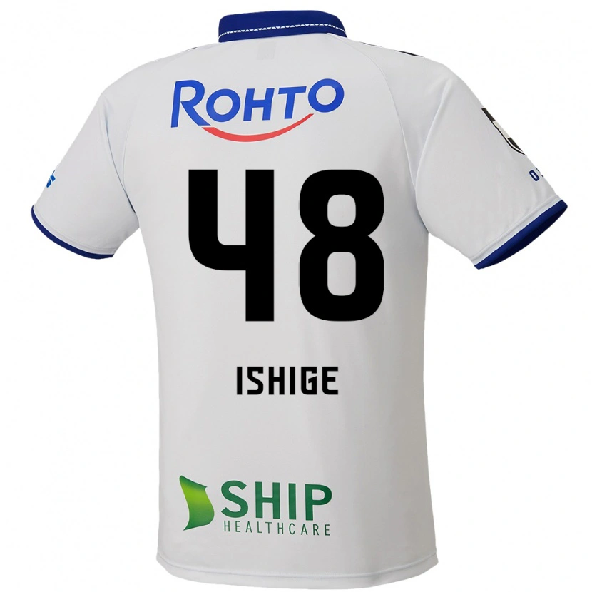 Danxen Kvinnor Hideki Ishige #48 Vit Blå Svart Bortatröja Matchtröjor 2025/26 Tröjor T-Tröja