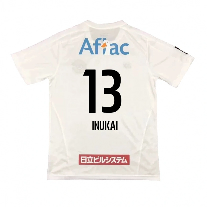 Danxen Kvinnor Tomoya Inukai #13 Ljusgrå Beige Bortatröja Matchtröjor 2025/26 Tröjor T-Tröja