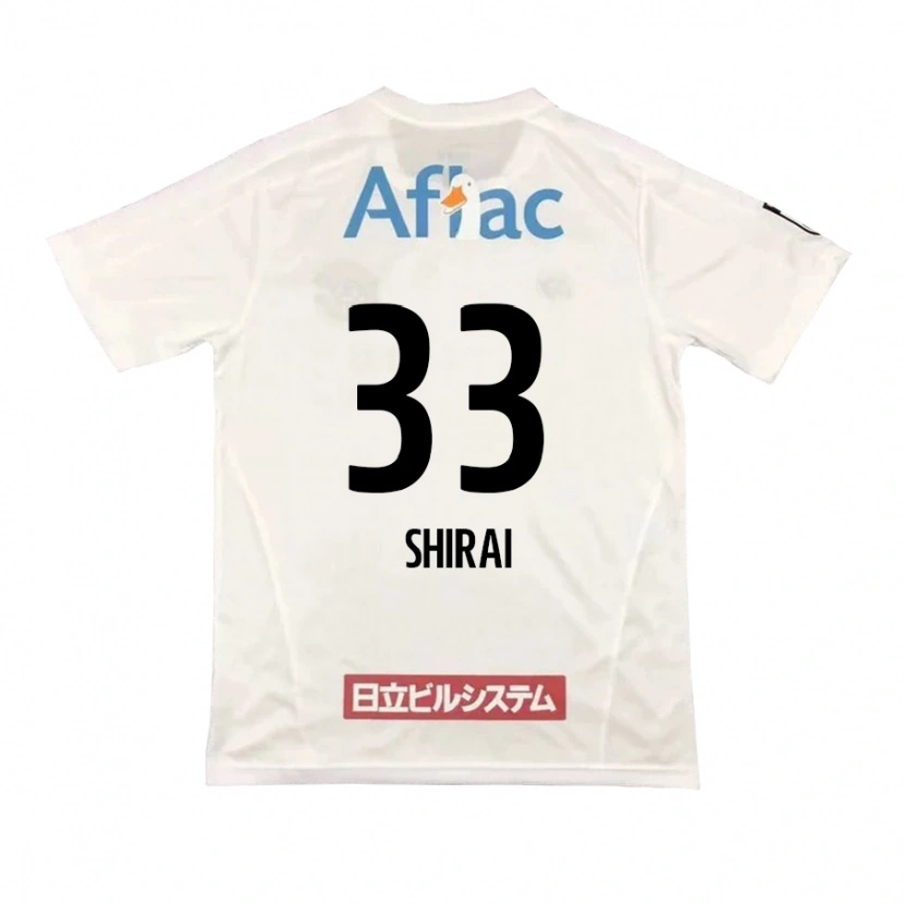 Danxen Kvinnor Eiji Shirai #33 Ljusgrå Beige Bortatröja Matchtröjor 2025/26 Tröjor T-Tröja