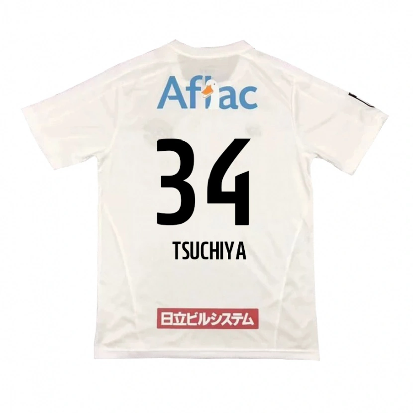 Danxen Kvinnor Takumi Tsuchiya #34 Ljusgrå Beige Bortatröja Matchtröjor 2025/26 Tröjor T-Tröja