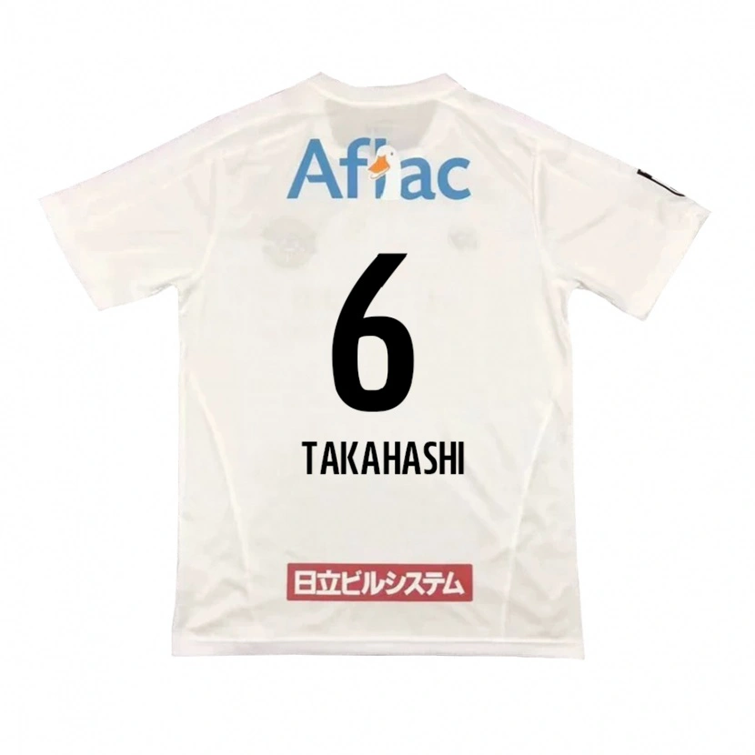 Danxen Kvinnor Shunki Takahashi #6 Ljusgrå Beige Bortatröja Matchtröjor 2025/26 Tröjor T-Tröja