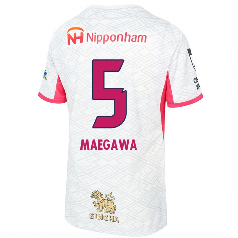 Danxen Kvinnor Miki Maegawa #5 Vit Sakura Rosa Bortatröja Matchtröjor 2025/26 Tröjor T-Tröja