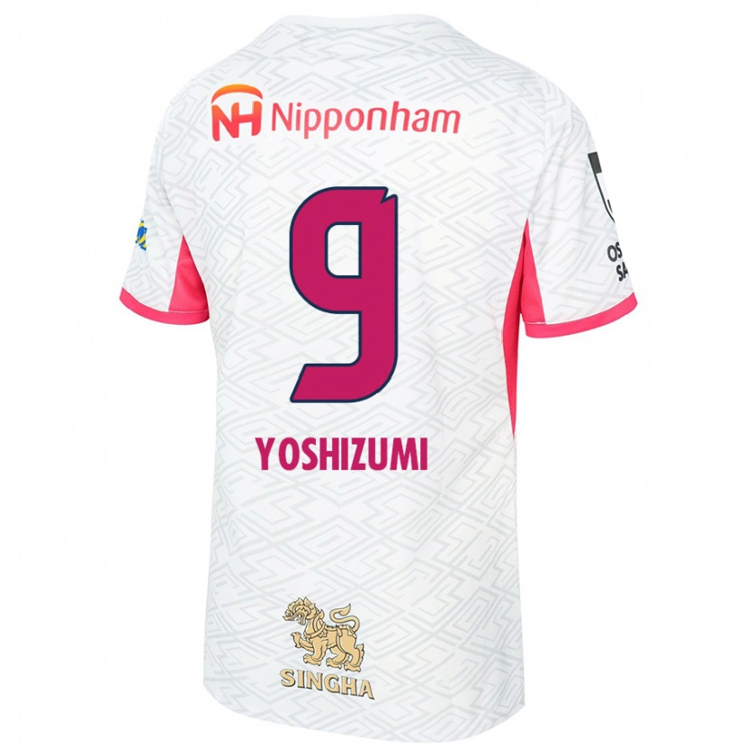 Danxen Kvinnor Warai Yoshizumi #9 Vit Sakura Rosa Bortatröja Matchtröjor 2025/26 Tröjor T-Tröja
