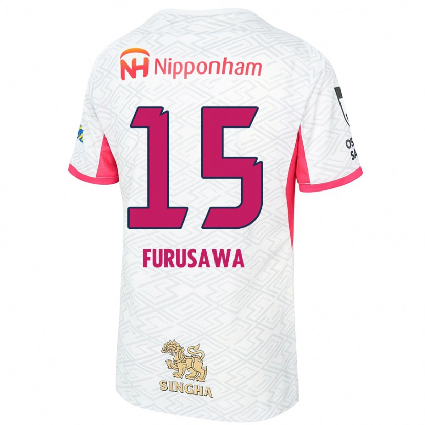 Danxen Kvinnor Rui Furusawa #15 Vit Sakura Rosa Bortatröja Matchtröjor 2025/26 Tröjor T-Tröja