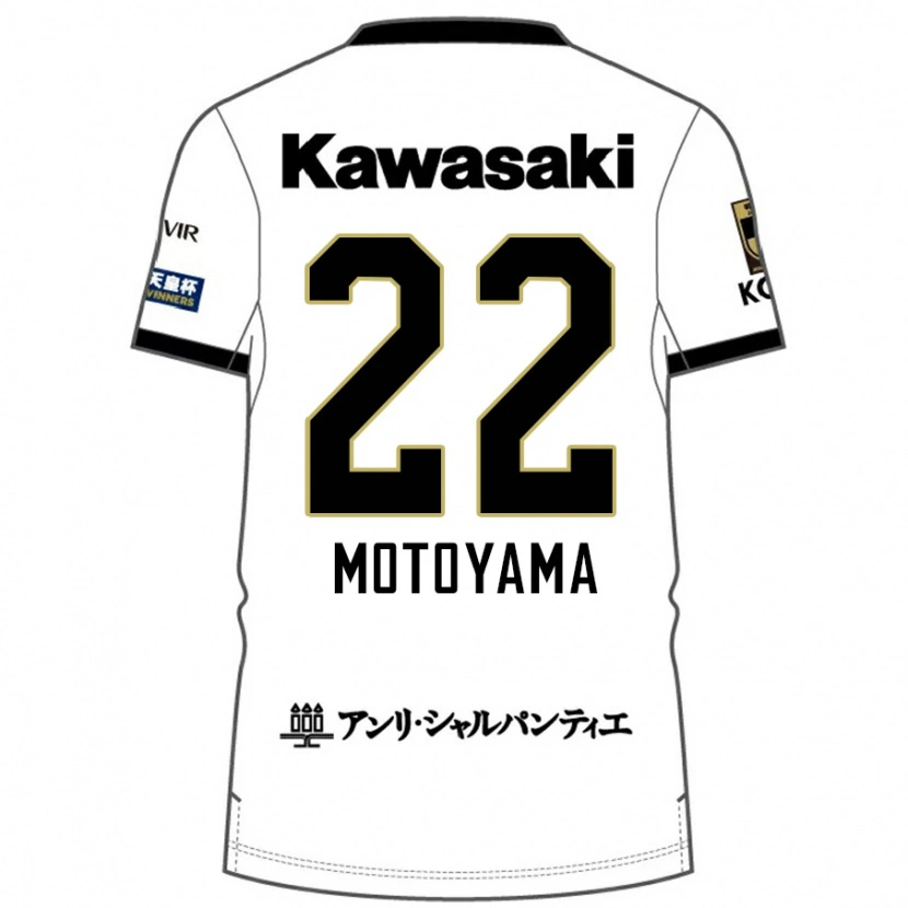 Danxen Kvinnor Haruka Motoyama #22 Vit Svart Bortatröja Matchtröjor 2025/26 Tröjor T-Tröja