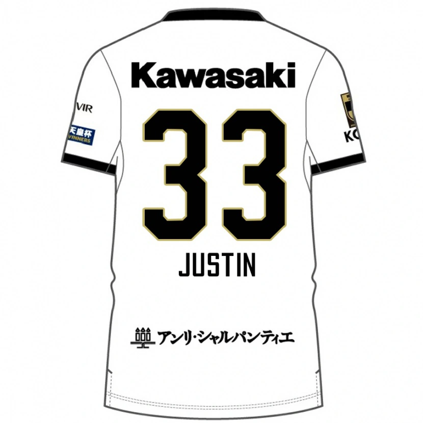 Danxen Kvinnor Justin Homma #33 Vit Svart Bortatröja Matchtröjor 2025/26 Tröjor T-Tröja