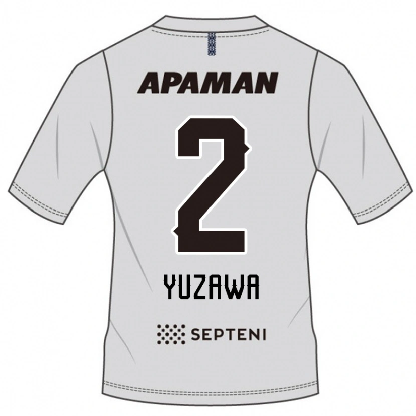 Danxen Kvinnor Masato Yuzawa #2 Ljusgrå Bortatröja Matchtröjor 2025/26 Tröjor T-Tröja