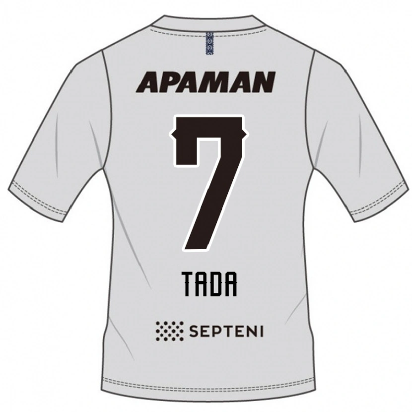 Danxen Kvinnor Koya Tada #7 Ljusgrå Bortatröja Matchtröjor 2025/26 Tröjor T-Tröja
