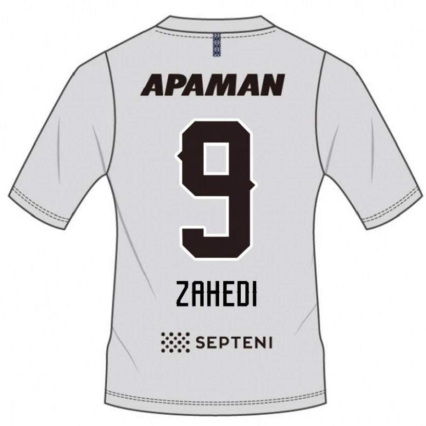 Danxen Kvinnor Shahab Zahedi #9 Ljusgrå Bortatröja Matchtröjor 2025/26 Tröjor T-Tröja