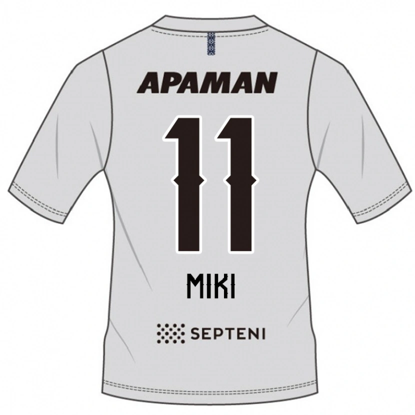 Danxen Kvinnor Tomoya Miki #11 Ljusgrå Bortatröja Matchtröjor 2025/26 Tröjor T-Tröja