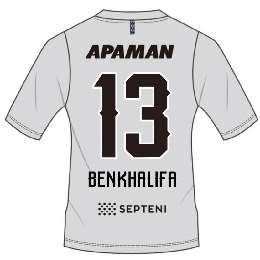 Danxen Kvinnor Nassim Ben Khalifa #13 Ljusgrå Bortatröja Matchtröjor 2025/26 Tröjor T-Tröja