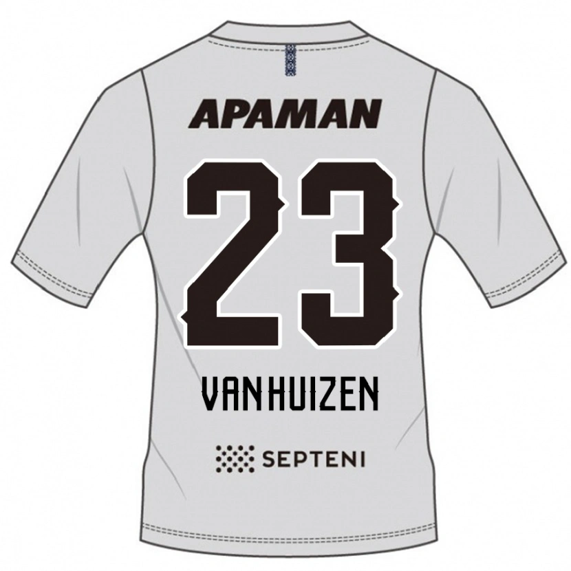 Danxen Kvinnor Haruki Christopher Van Huizen #23 Ljusgrå Bortatröja Matchtröjor 2025/26 Tröjor T-Tröja