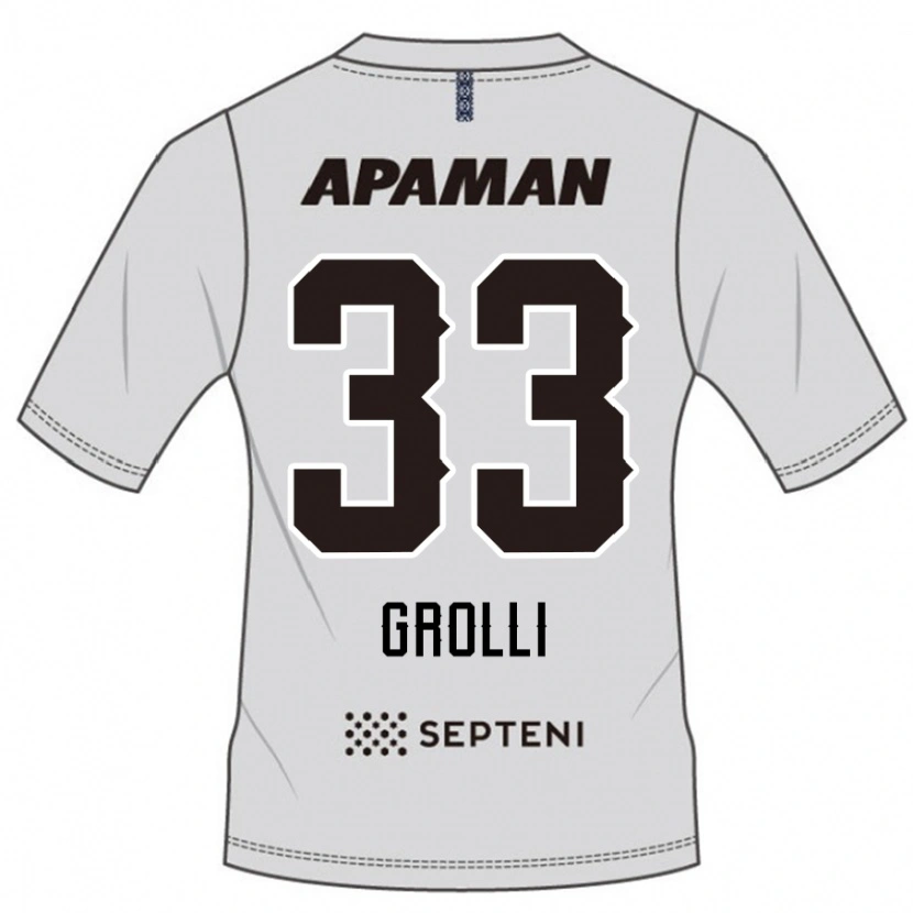 Danxen Kvinnor Douglas Grolli #33 Ljusgrå Bortatröja Matchtröjor 2025/26 Tröjor T-Tröja
