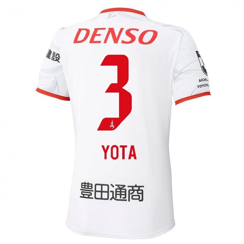 Danxen Kvinnor Yota Sato #3 Vit Röd Bortatröja Matchtröjor 2025/26 Tröjor T-Tröja
