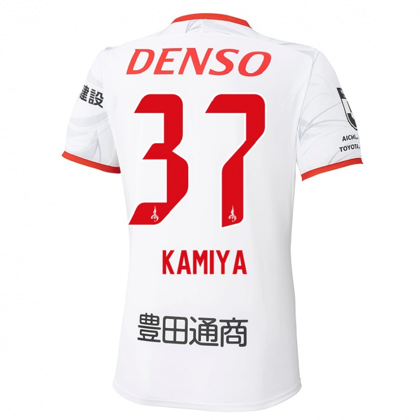 Danxen Kvinnor Kiichi Kamiya #37 Vit Röd Bortatröja Matchtröjor 2025/26 Tröjor T-Tröja