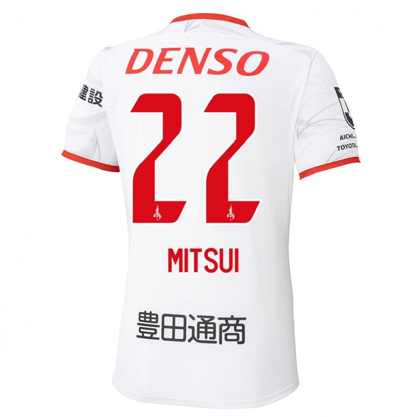 Danxen Kvinnor Daiki Mitsui #22 Vit Röd Bortatröja Matchtröjor 2025/26 Tröjor T-Tröja