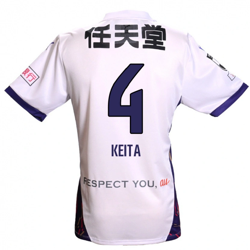 Danxen Kvinnor Keita Matsuda #4 Vit Lila Svart Bortatröja Matchtröjor 2025/26 Tröjor T-Tröja