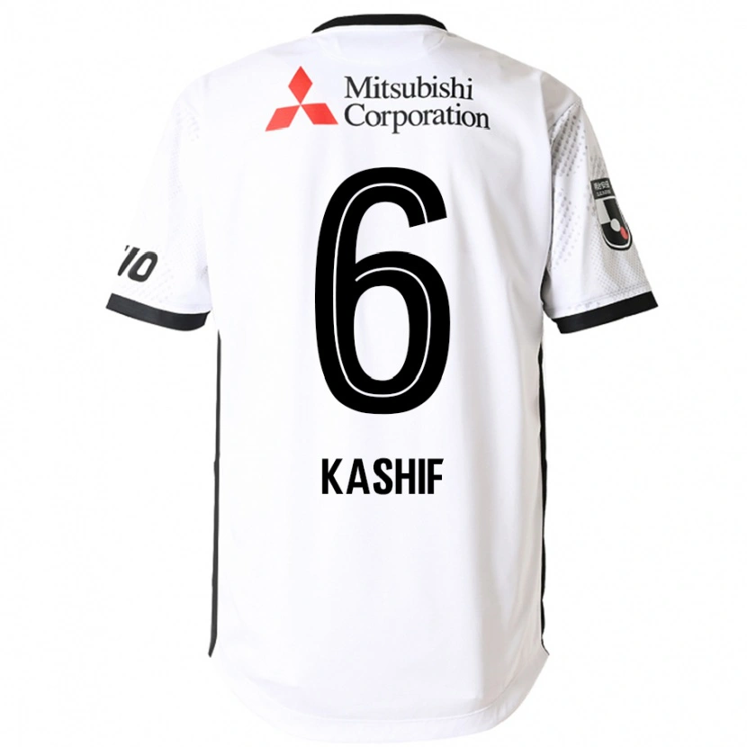 Danxen Kvinnor Kashif Bangnagande #6 Vit Svart Bortatröja Matchtröjor 2025/26 Tröjor T-Tröja