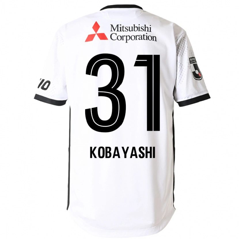 Danxen Kvinnor Masataka Kobayashi #31 Vit Svart Bortatröja Matchtröjor 2025/26 Tröjor T-Tröja