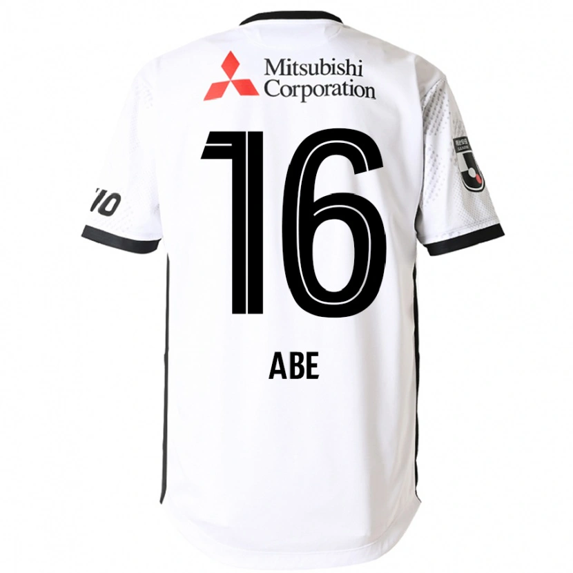 Danxen Kvinnor Nobuyuki Abe #16 Vit Svart Bortatröja Matchtröjor 2025/26 Tröjor T-Tröja