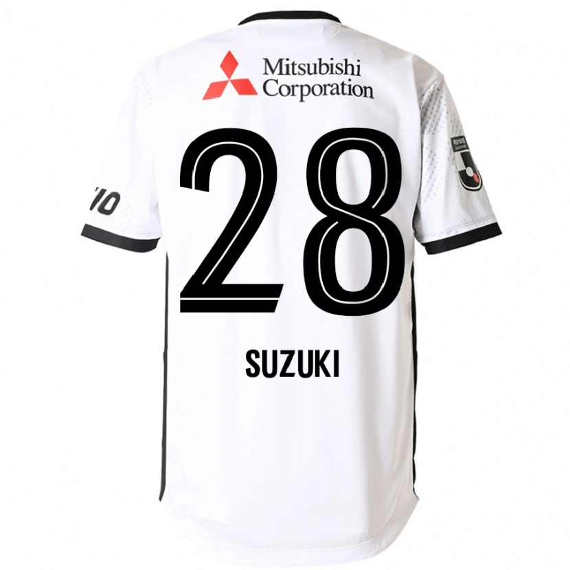 Danxen Kvinnor Junya Suzuki #28 Vit Svart Bortatröja Matchtröjor 2025/26 Tröjor T-Tröja