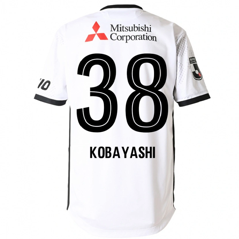 Danxen Kvinnor Riku Kobayashi #38 Vit Svart Bortatröja Matchtröjor 2025/26 Tröjor T-Tröja