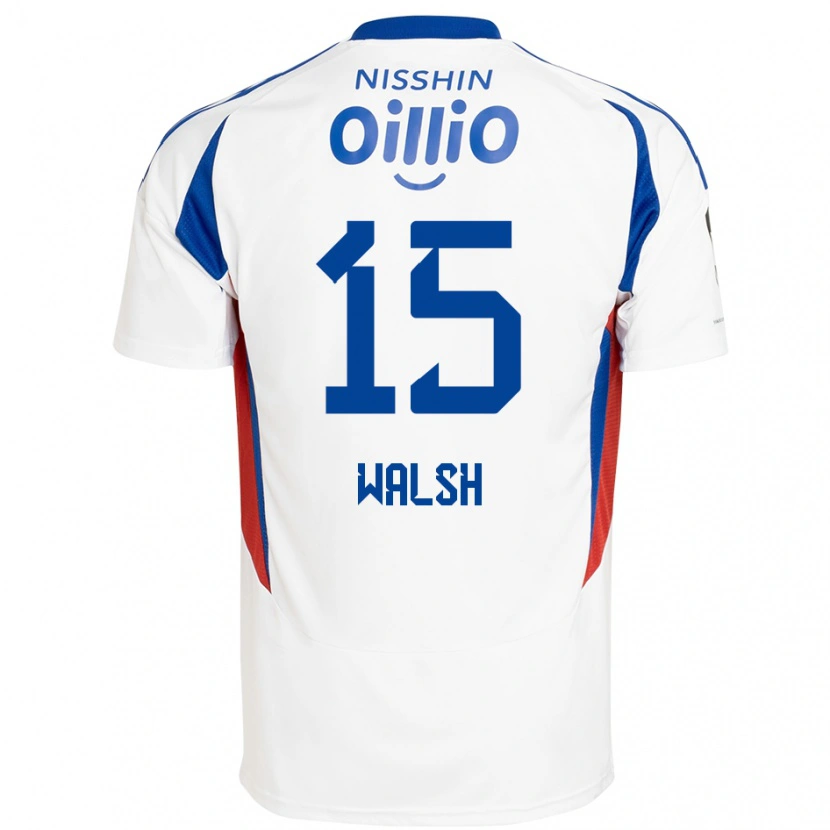 Danxen Kvinnor Sandy Walsh #15 Vit Kungsblå Bortatröja Matchtröjor 2025/26 Tröjor T-Tröja