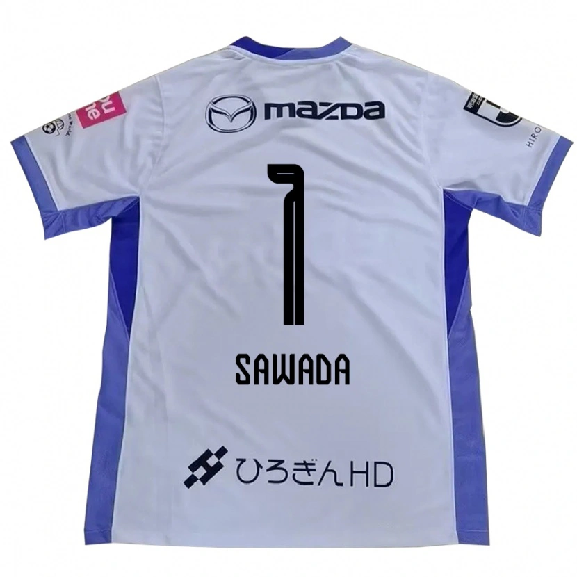 Danxen Kvinnor Shunsuke Sawada #1 Vit Orange Bortatröja Matchtröjor 2025/26 Tröjor T-Tröja