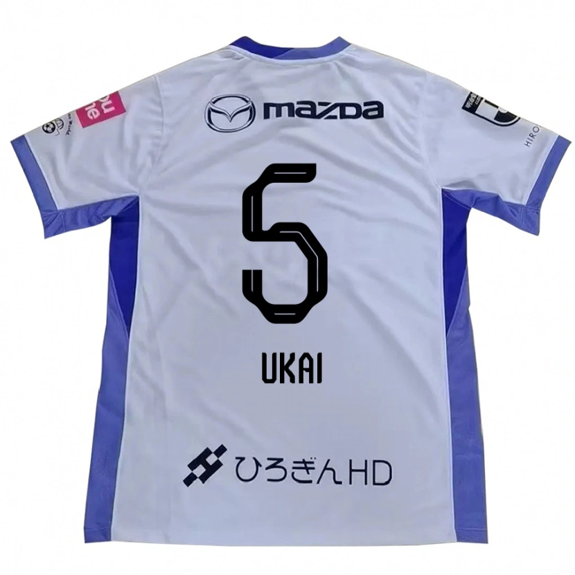 Danxen Kvinnor Hiroto Ukai #5 Vit Orange Bortatröja Matchtröjor 2025/26 Tröjor T-Tröja