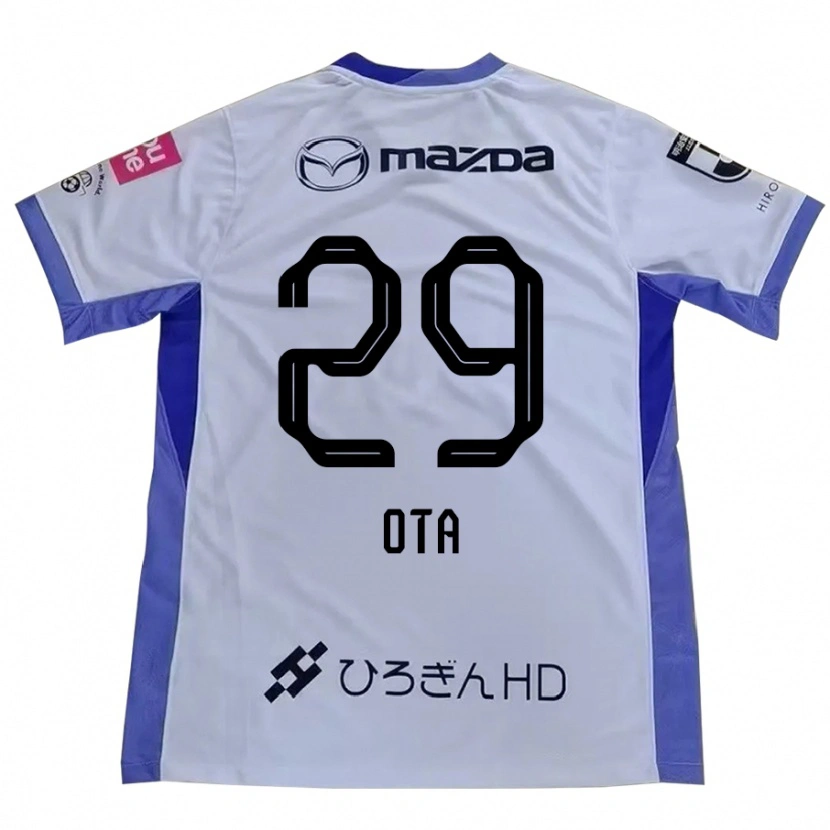 Danxen Kvinnor Hiroto Ota #29 Vit Orange Bortatröja Matchtröjor 2025/26 Tröjor T-Tröja