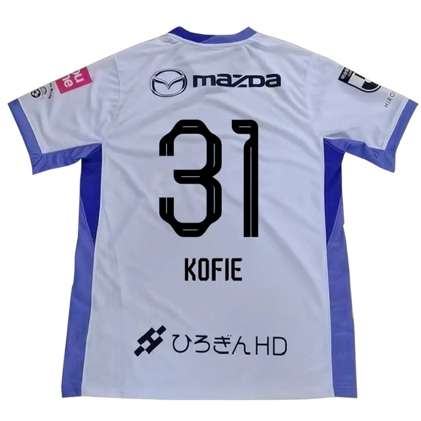 Danxen Kvinnor Shota Kofie #31 Vit Orange Bortatröja Matchtröjor 2025/26 Tröjor T-Tröja