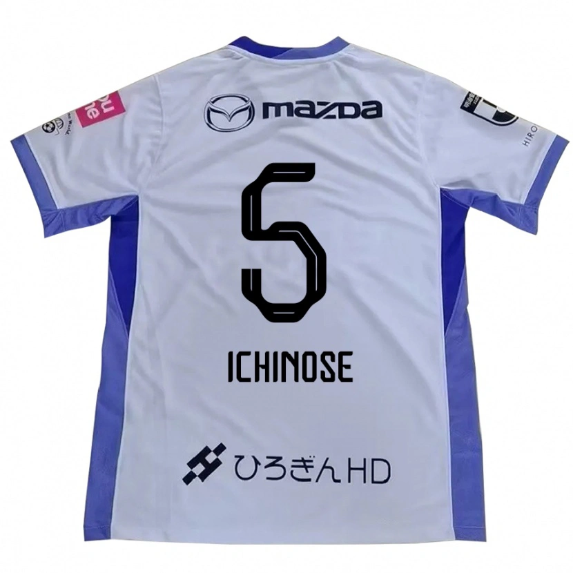 Danxen Kvinnor Chisato Ichinose #5 Vit Orange Bortatröja Matchtröjor 2025/26 Tröjor T-Tröja