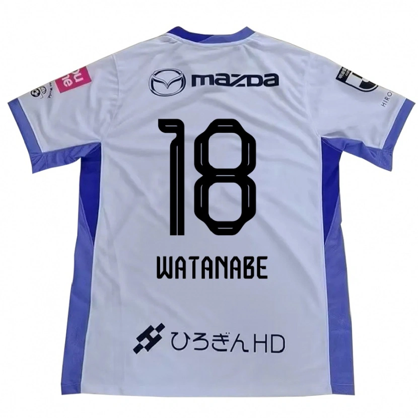 Danxen Kvinnor Mai Watanabe #18 Vit Orange Bortatröja Matchtröjor 2025/26 Tröjor T-Tröja