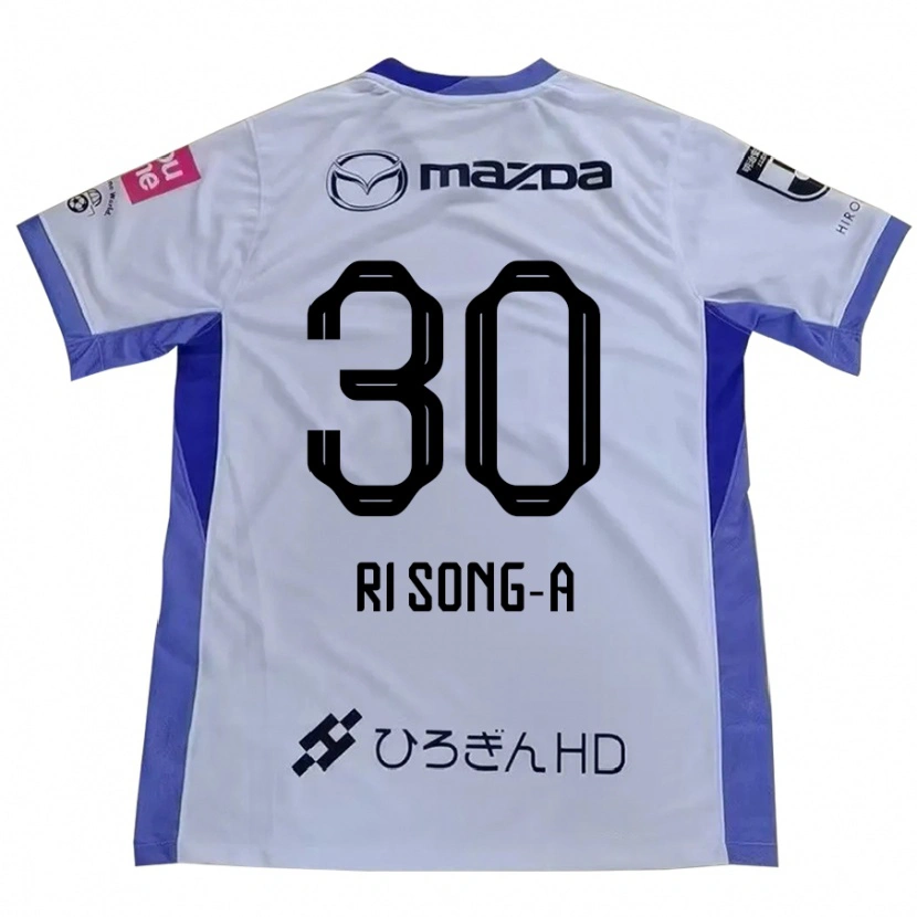 Danxen Kvinnor Ri Song-A #30 Vit Orange Bortatröja Matchtröjor 2025/26 Tröjor T-Tröja