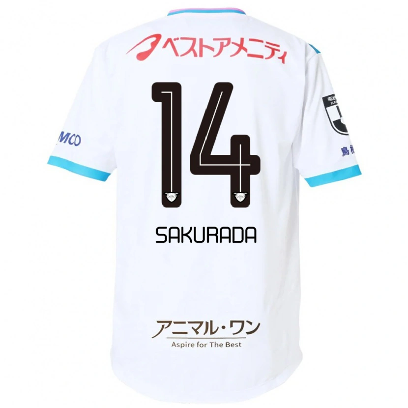 Danxen Kvinnor Ryu Sakurada #14 Vit Rosa Bortatröja Matchtröjor 2025/26 Tröjor T-Tröja