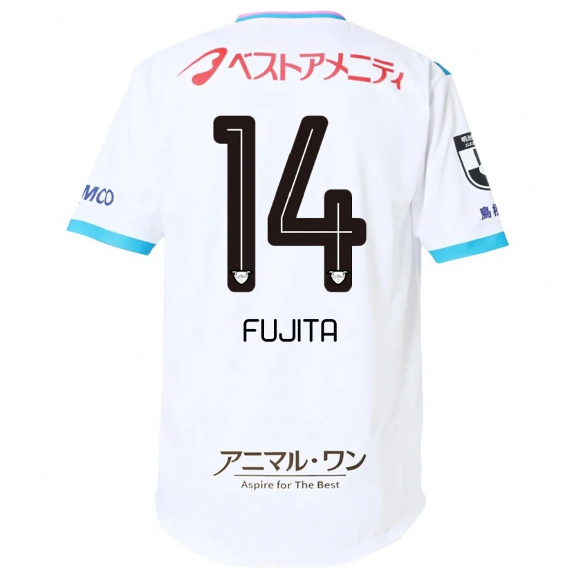 Danxen Kvinnor Naoyuki Fujita #14 Vit Rosa Bortatröja Matchtröjor 2025/26 Tröjor T-Tröja