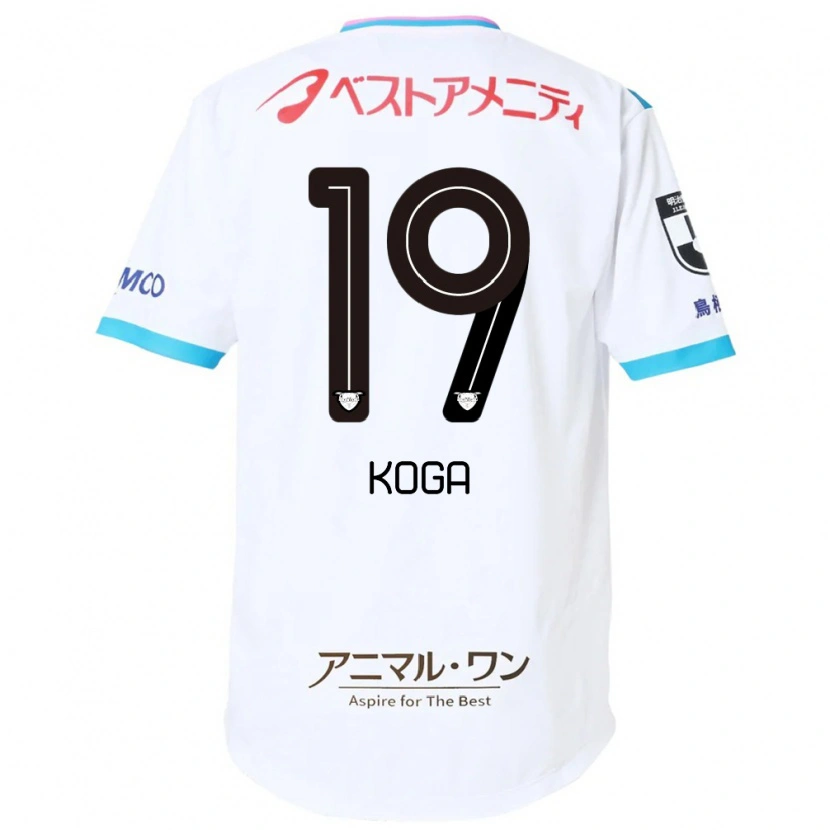 Danxen Kvinnor Ryoma Koga #19 Vit Rosa Bortatröja Matchtröjor 2025/26 Tröjor T-Tröja
